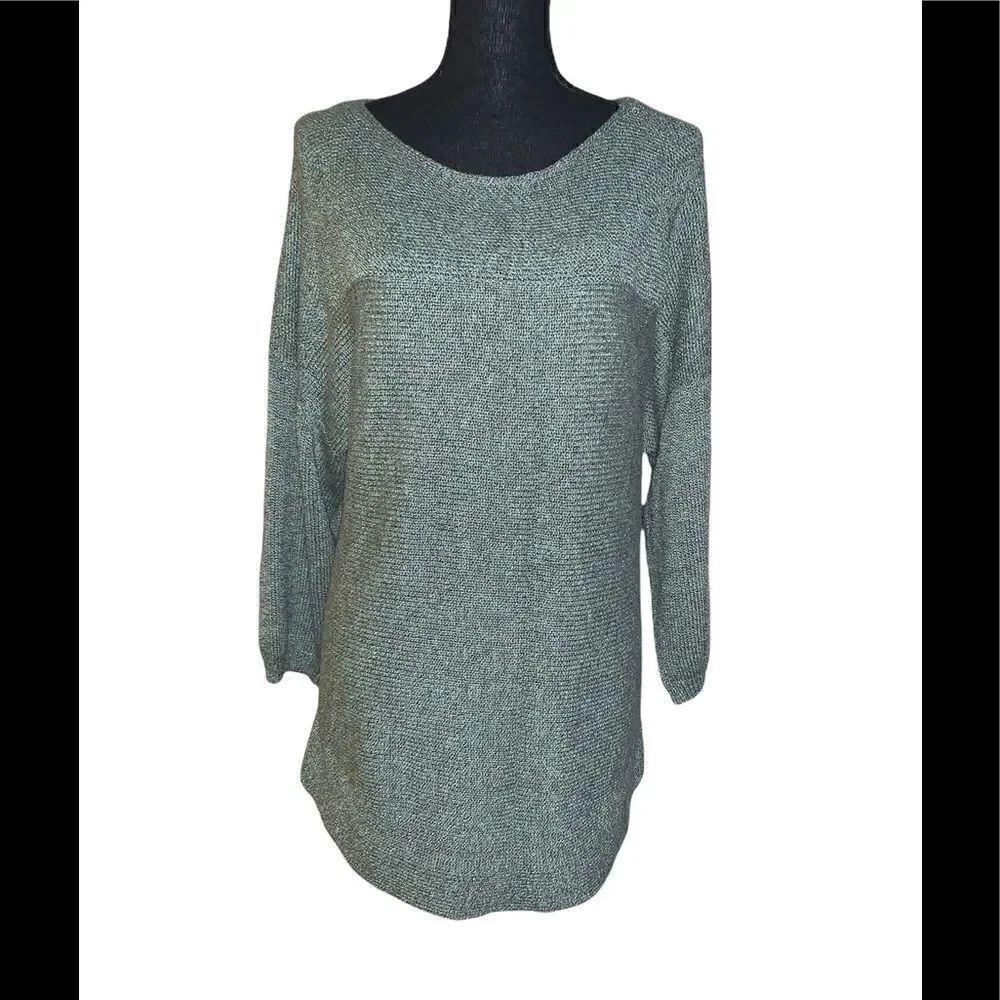 Croft & Barrow 3/4 Sleeve Tunic Sweater